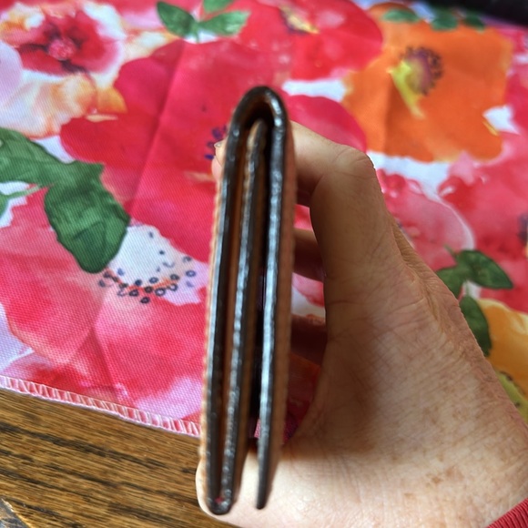 Burberry Small Card Holder Wallet Vintage Blue Ltd edition Label POLKA DOTS - Picture 6 of 7